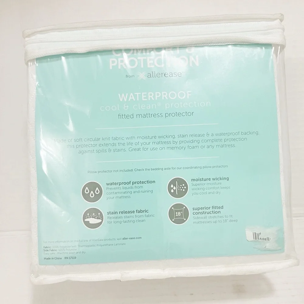 New Allerease waterproof fitted Mattress Protection - Picture 4 of 5